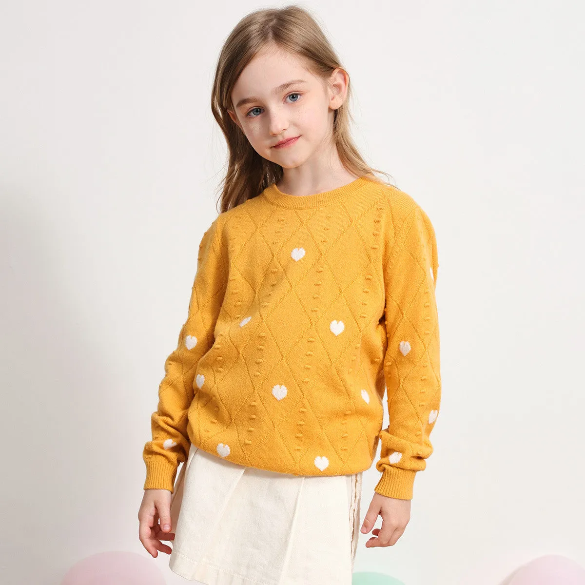 100% Wool Kids Round Neck Sweater