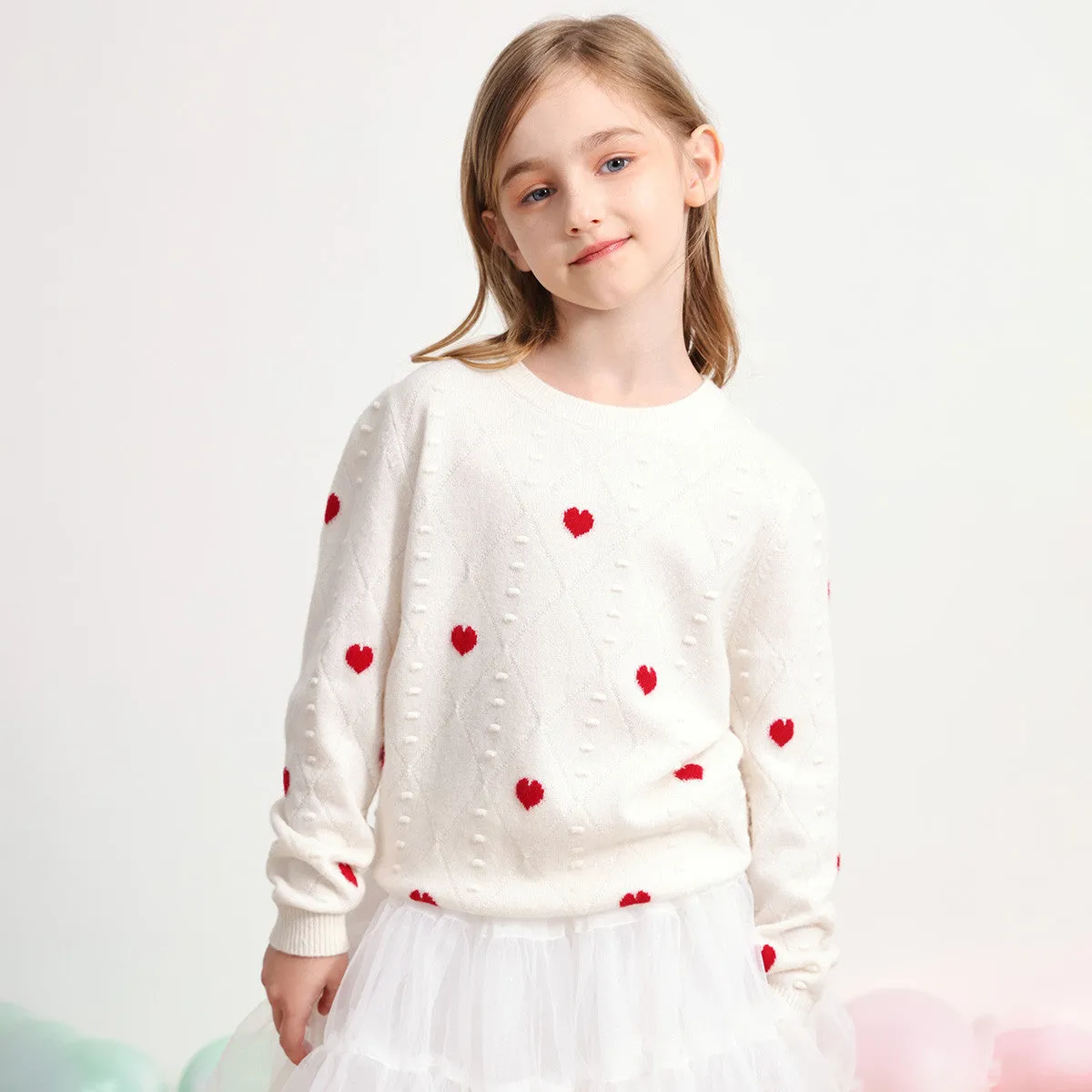 100% Wool Kids Round Neck Sweater