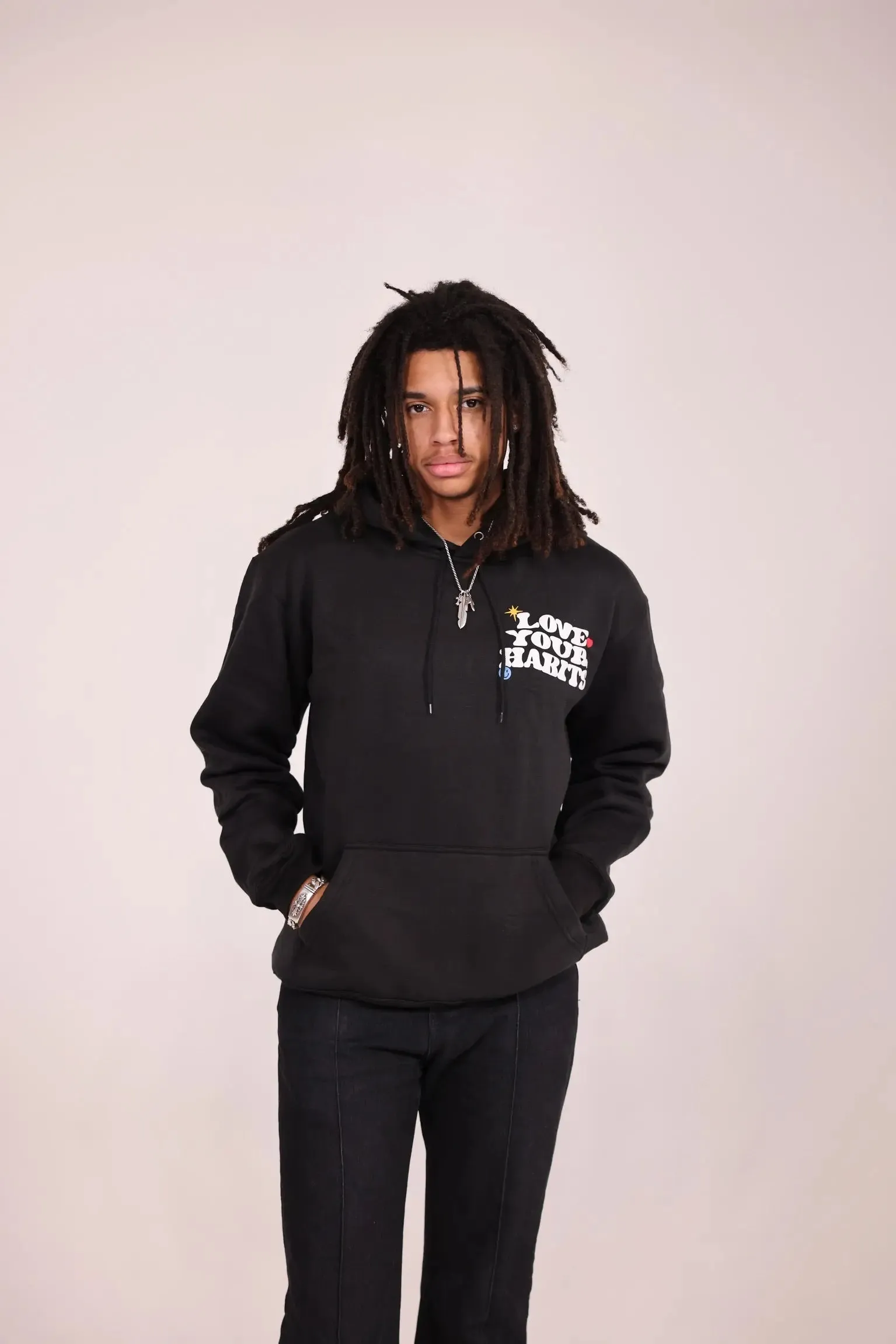 Black Love Your Habits Hoodie