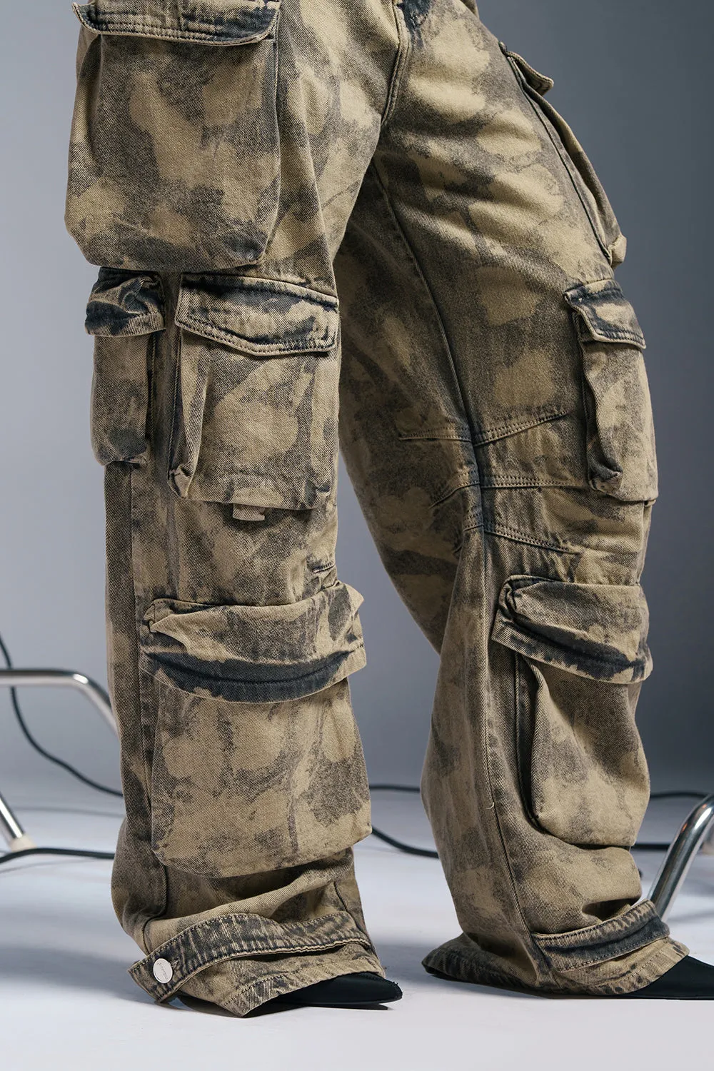 Camoclipse Baggy Barrel Cargo Jeans