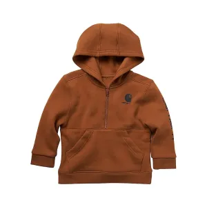 Carhartt Boys Toddler Long Sleeve Half Zip Hoodie - CA6273-D15