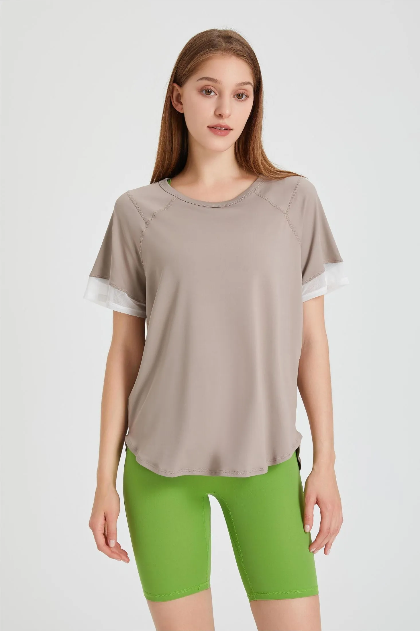 Contrast Breathable Short Sleeve T-Shirt