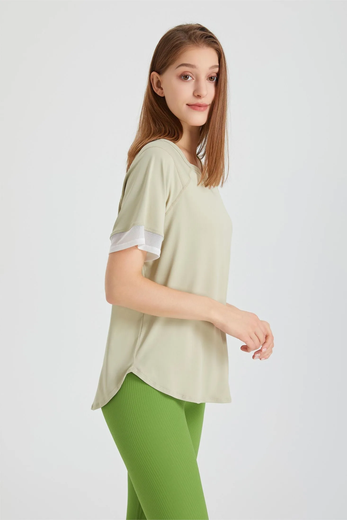 Contrast Breathable Short Sleeve T-Shirt