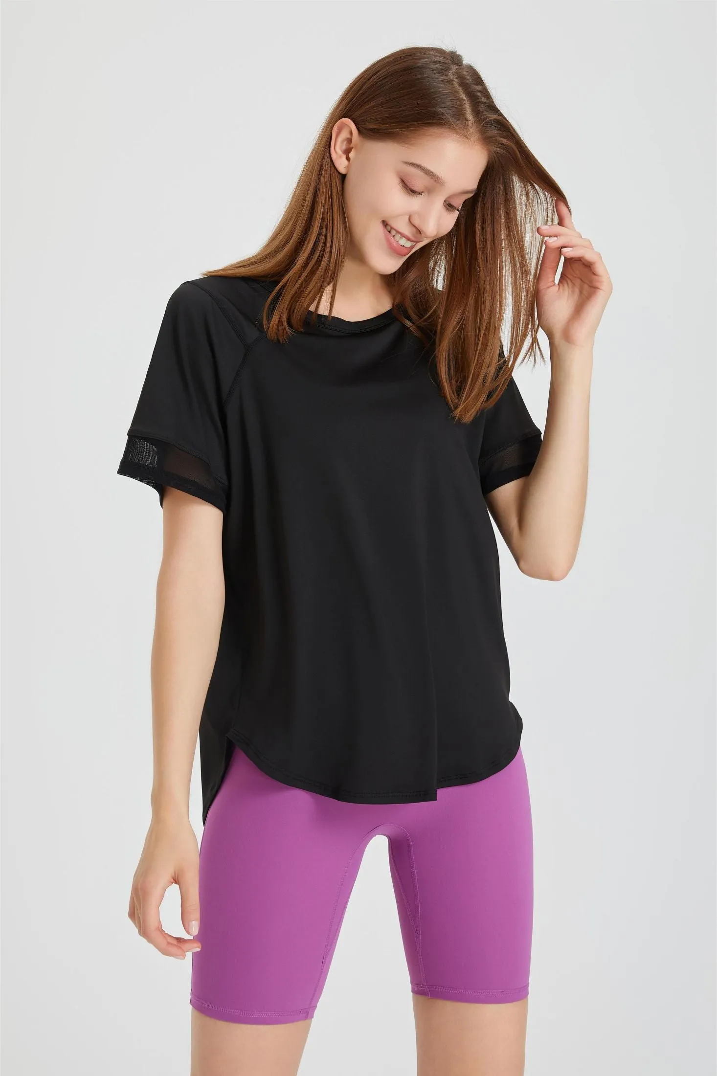 Contrast Breathable Short Sleeve T-Shirt