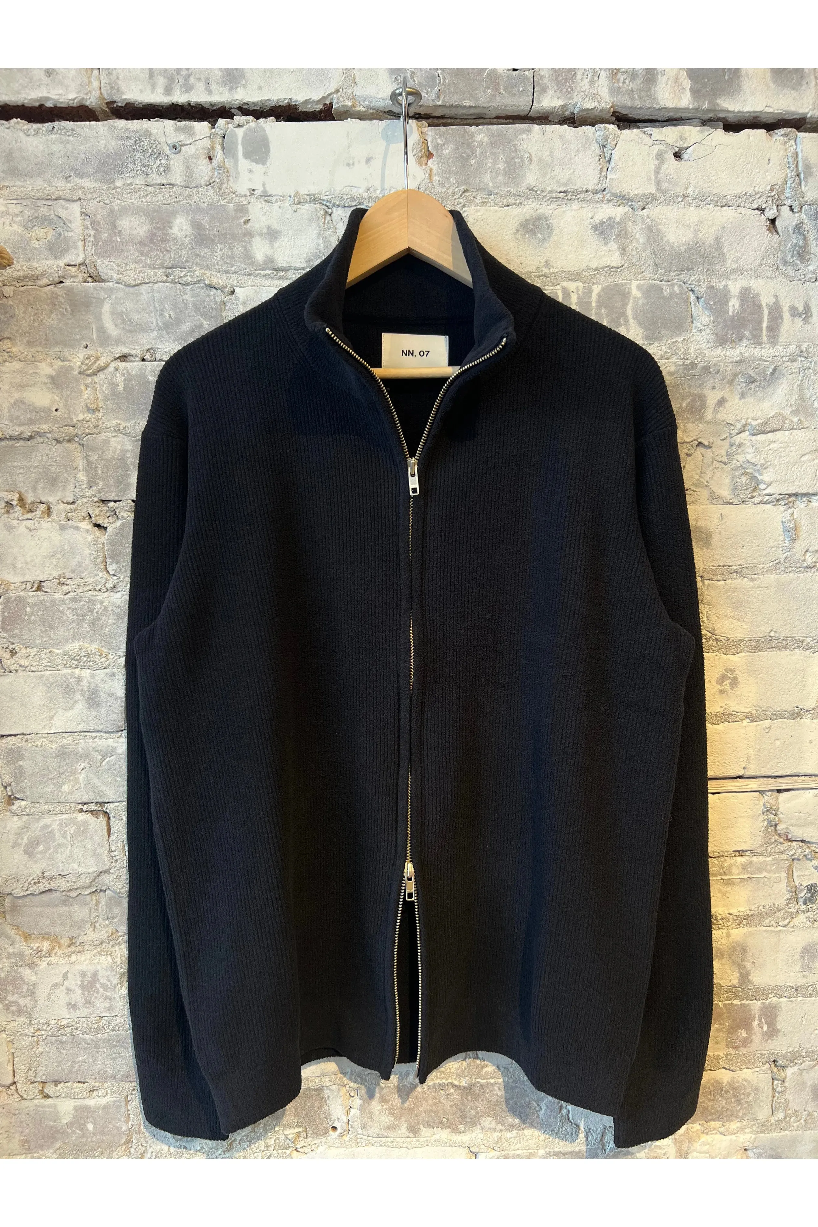 Danny Full Zip Sweater - Black