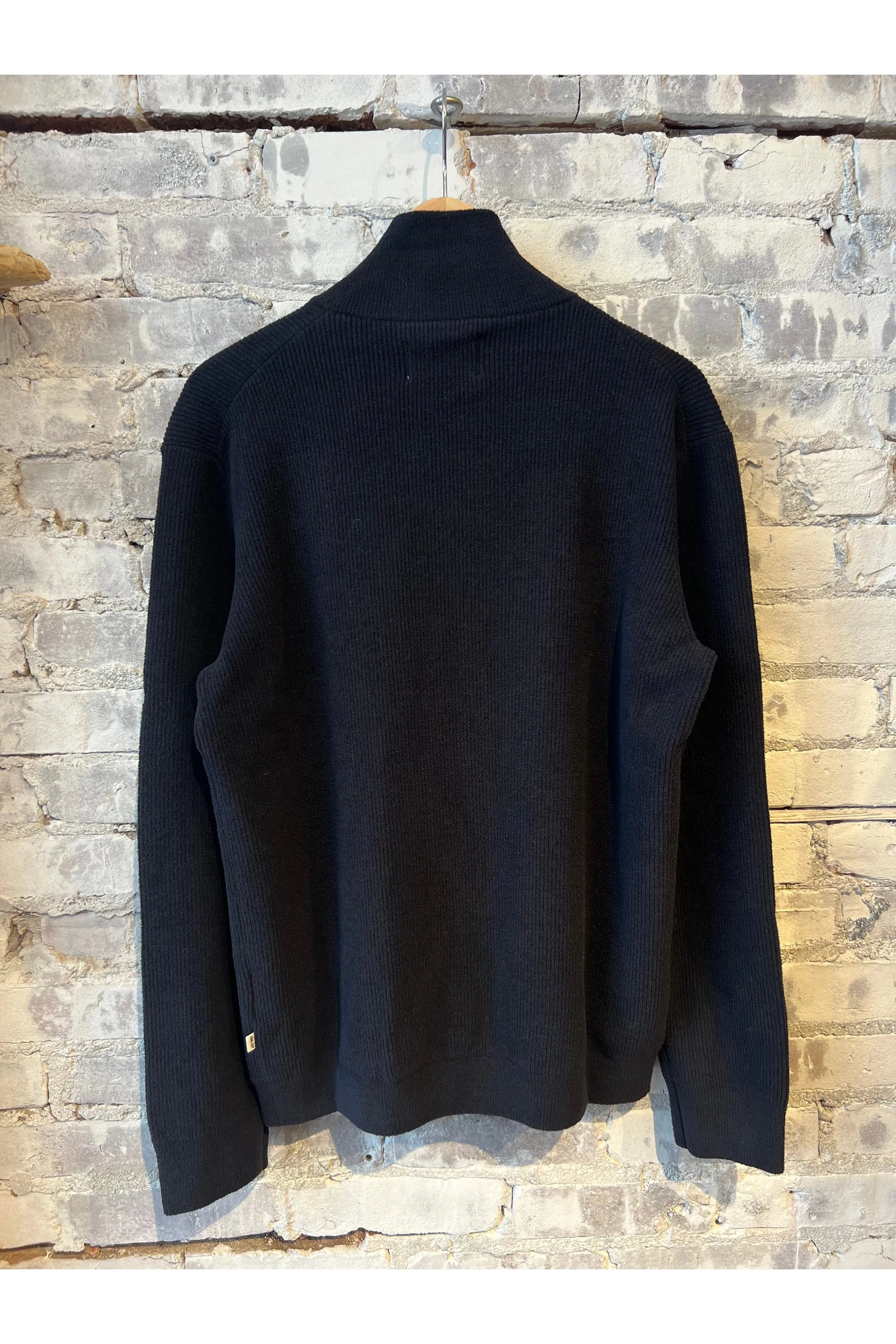 Danny Full Zip Sweater - Black