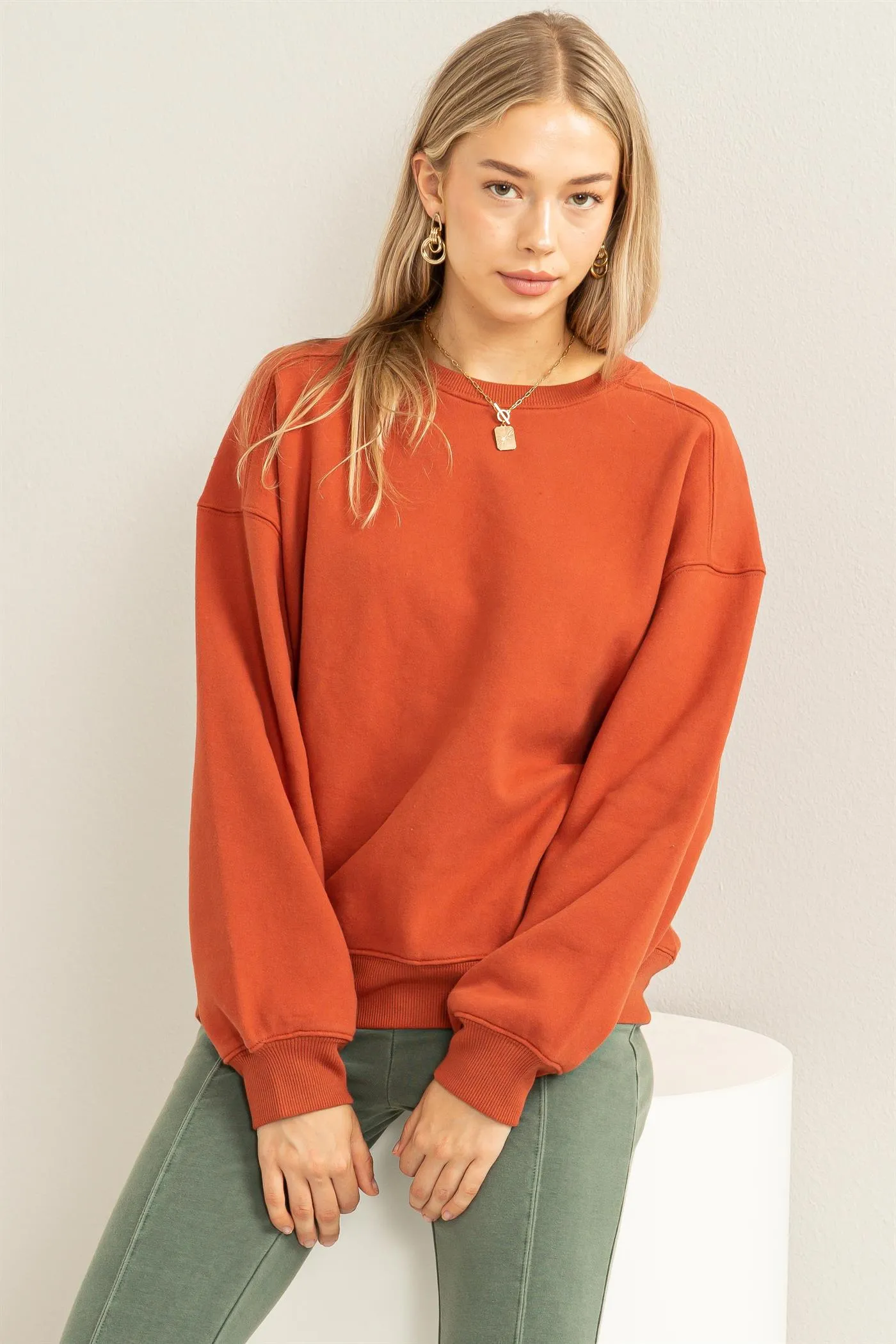 DZ24A194-DROP SHOULDER SWEATSHIRT