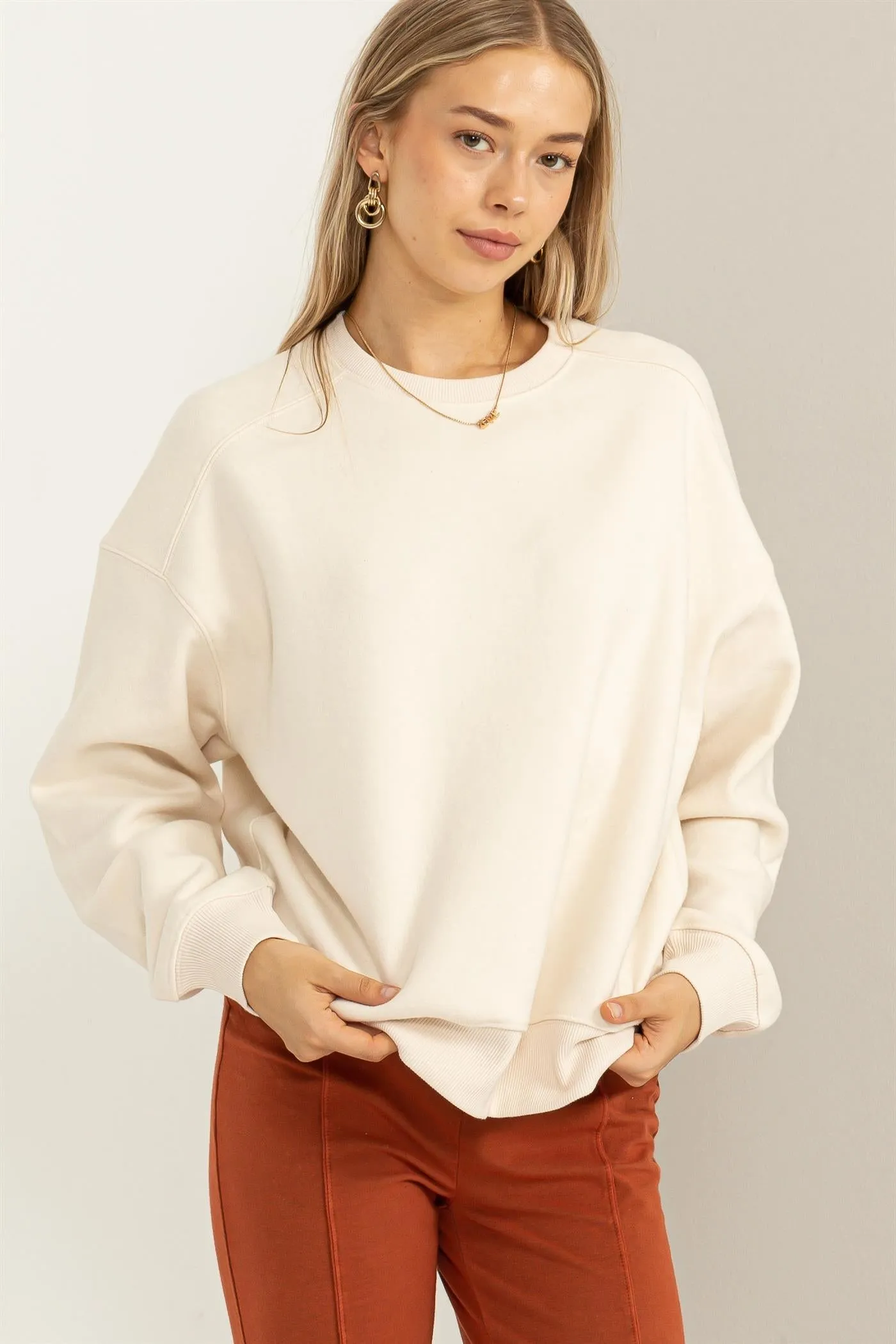 DZ24A194-DROP SHOULDER SWEATSHIRT