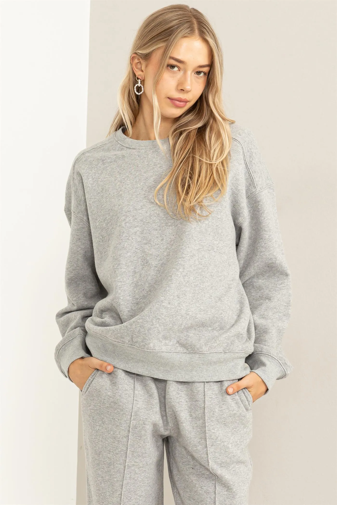 DZ24A194-DROP SHOULDER SWEATSHIRT