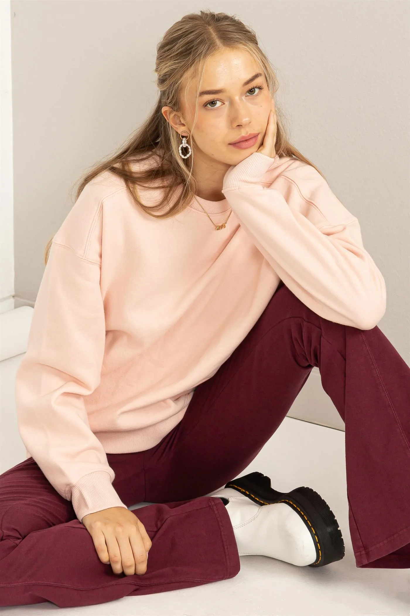 DZ24A194-DROP SHOULDER SWEATSHIRT