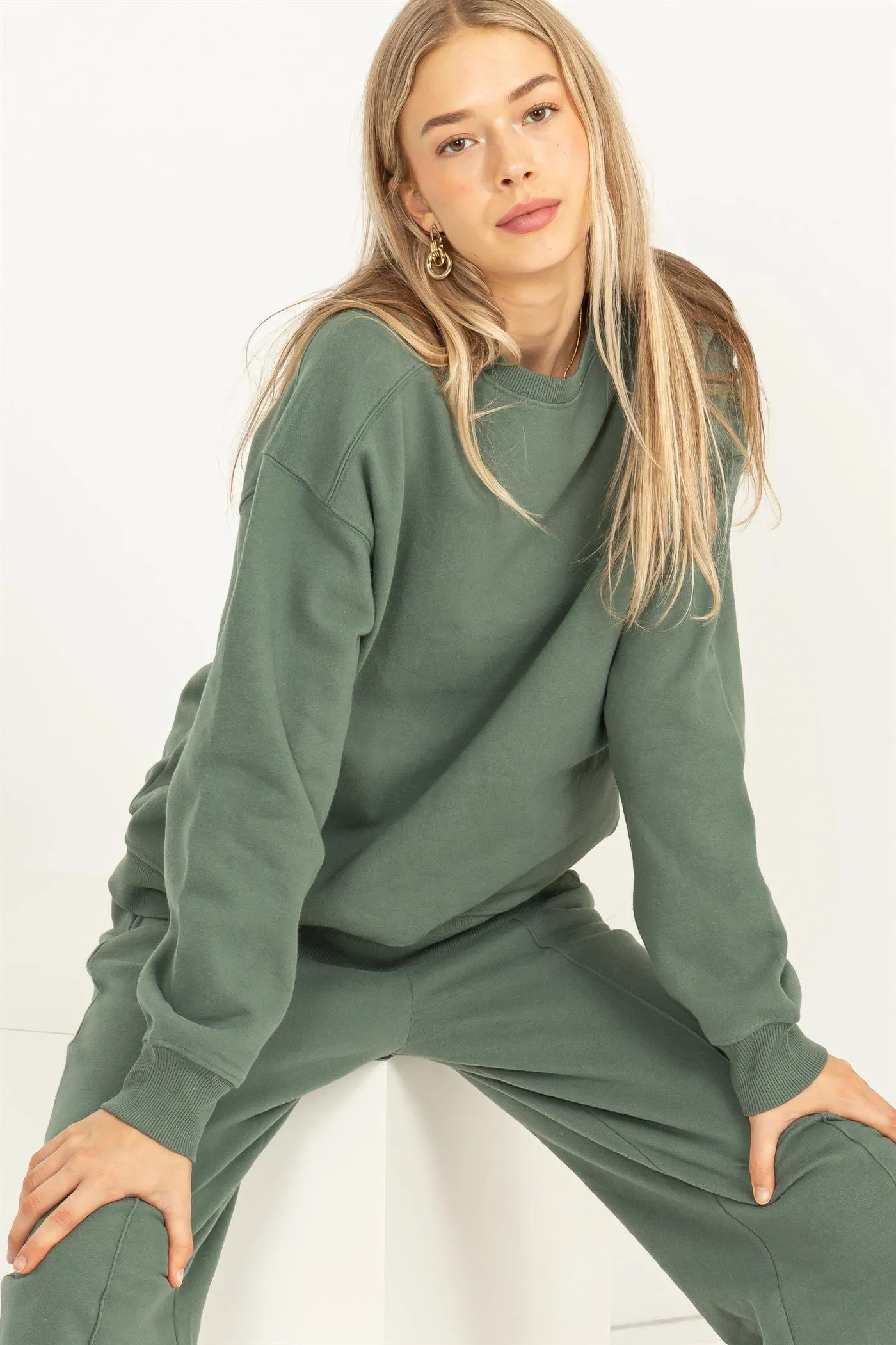 DZ24A194-DROP SHOULDER SWEATSHIRT