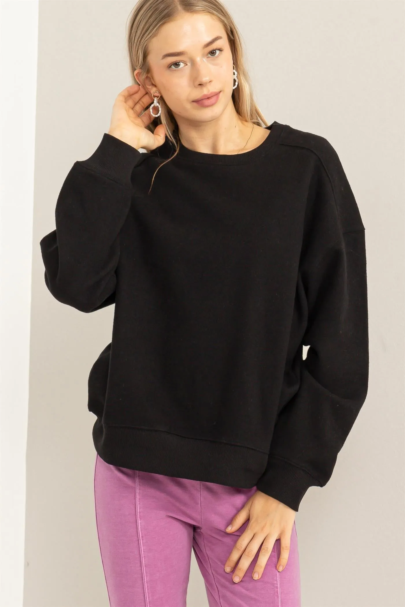 DZ24A194-DROP SHOULDER SWEATSHIRT