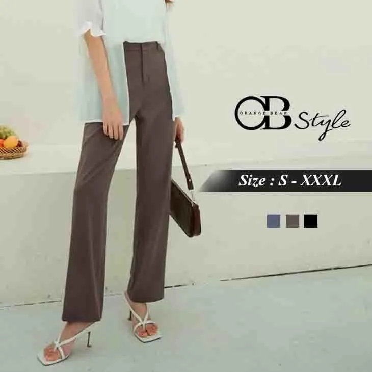 ELASTIC FLOOR STRAIGHT PANTS