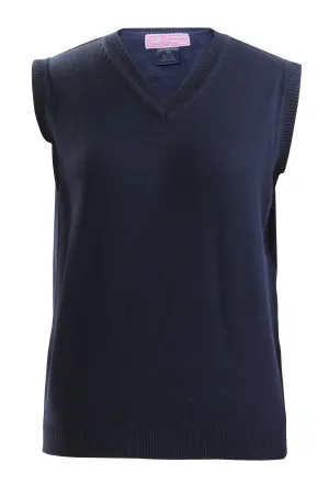 Elementary Navy Knit V-neck Vest