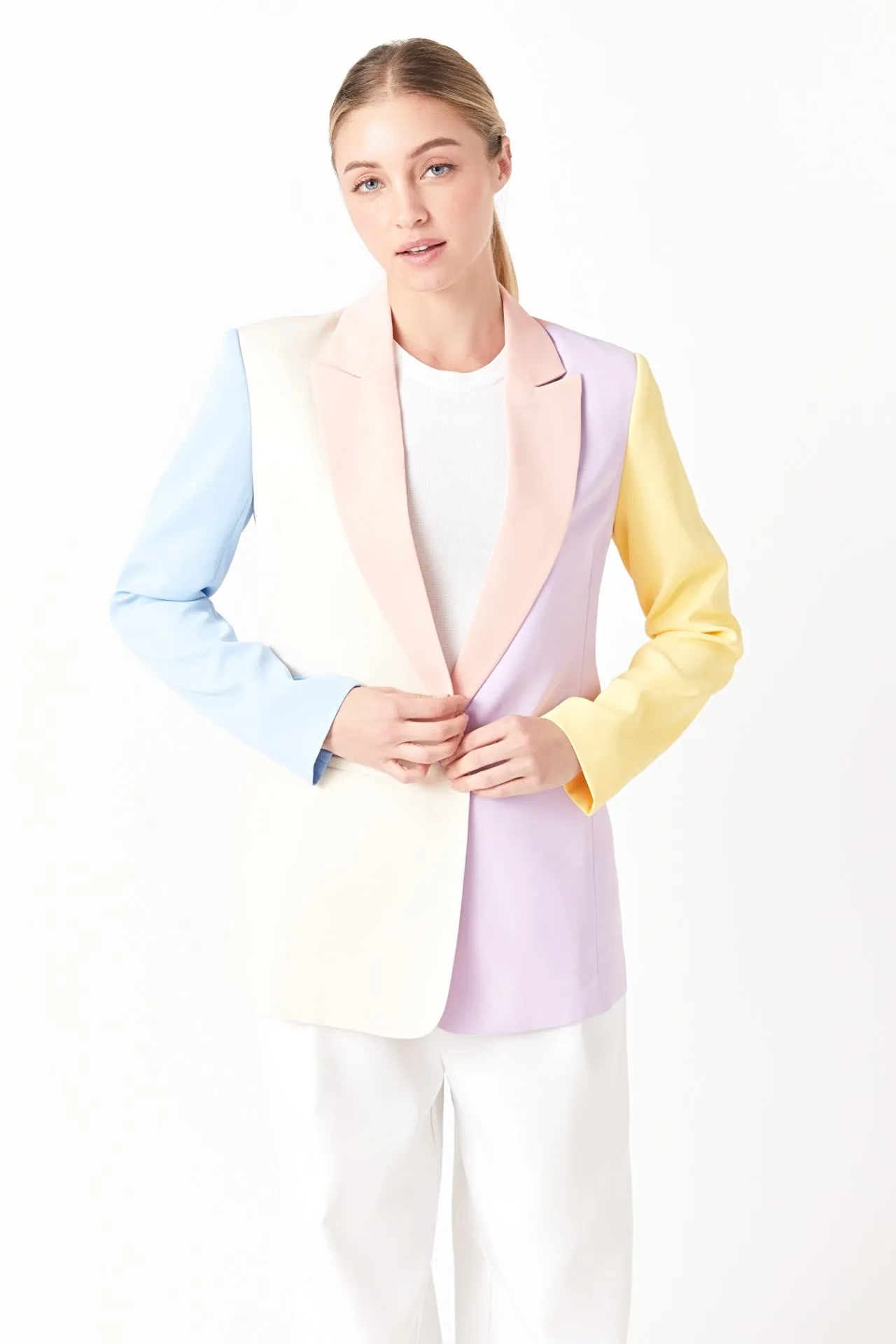 Endless Rose - Color Block Blazer