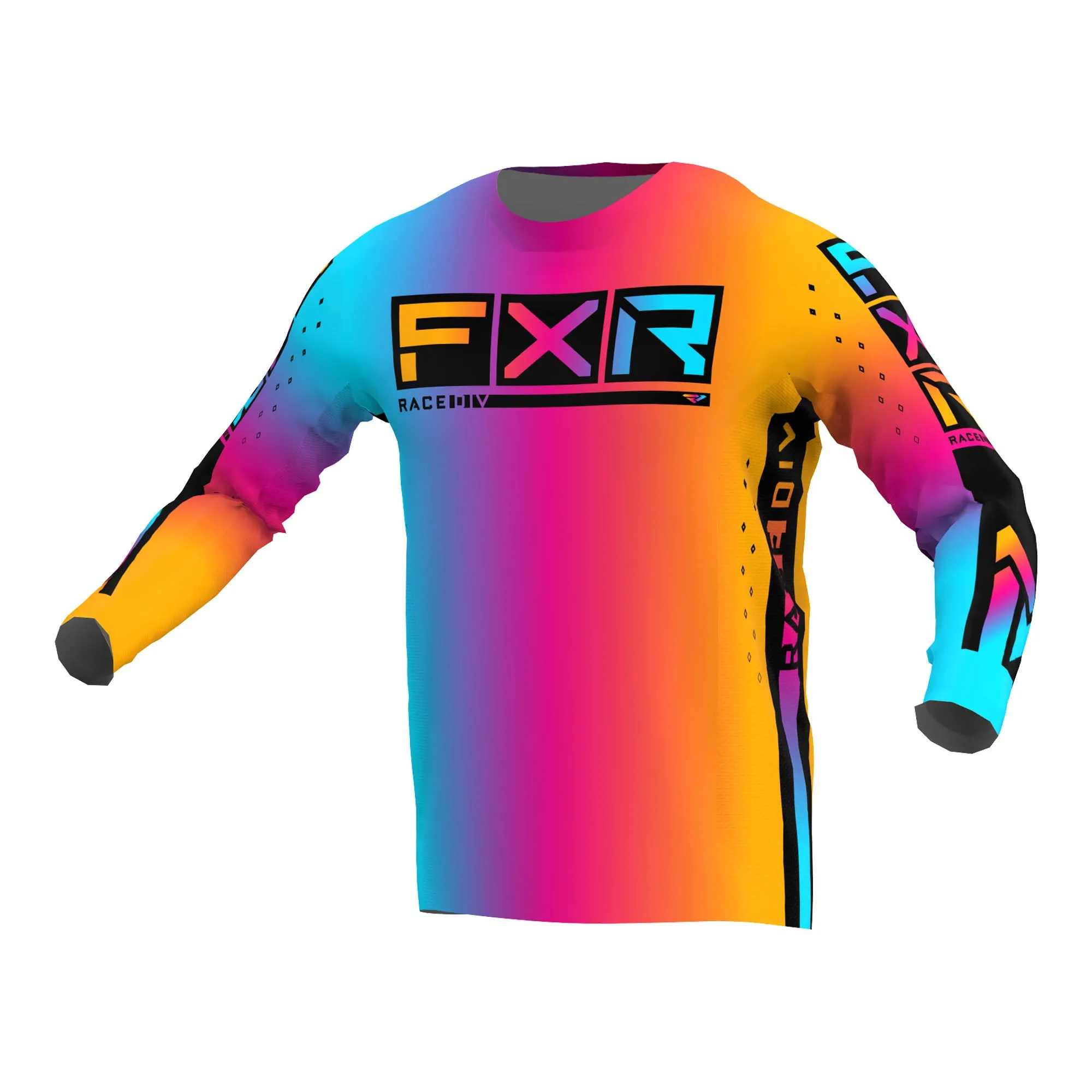 FXR  Mens Spectrum Podium Pro MX Jersey Longsleeve Lightweight Slim Fit Design