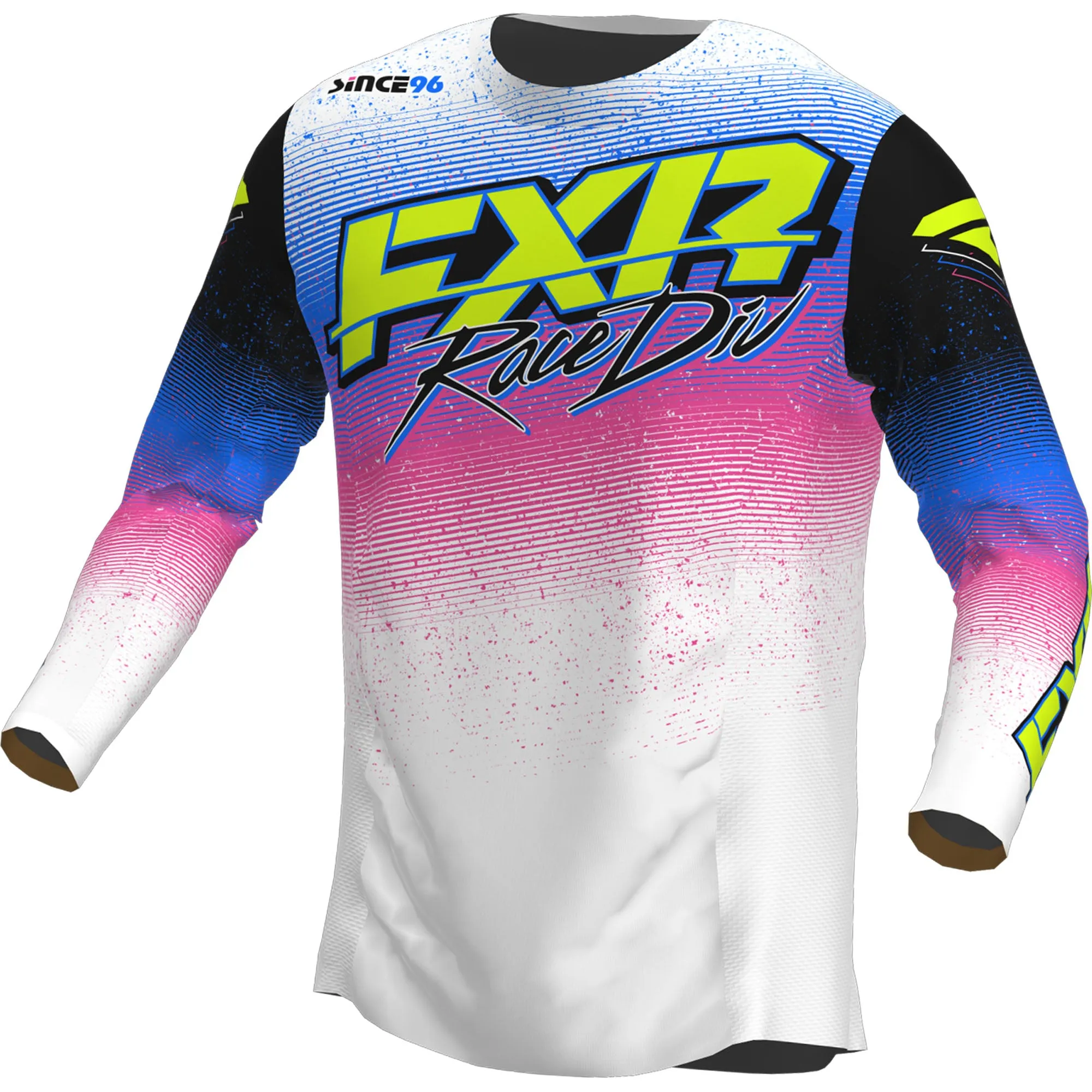 FXR Podium MX Offroad Jersey Retro White