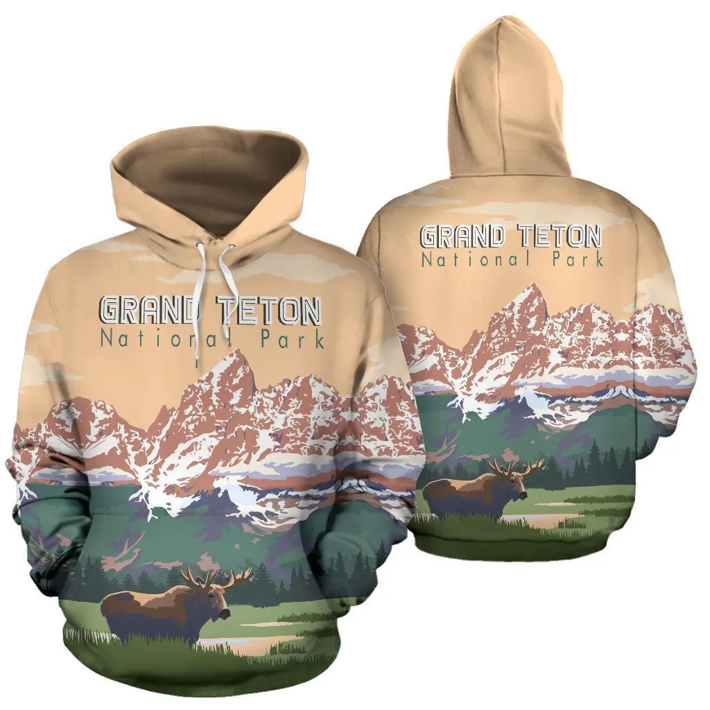 Grand Teton National Park Hoodie Version 2 - BN14