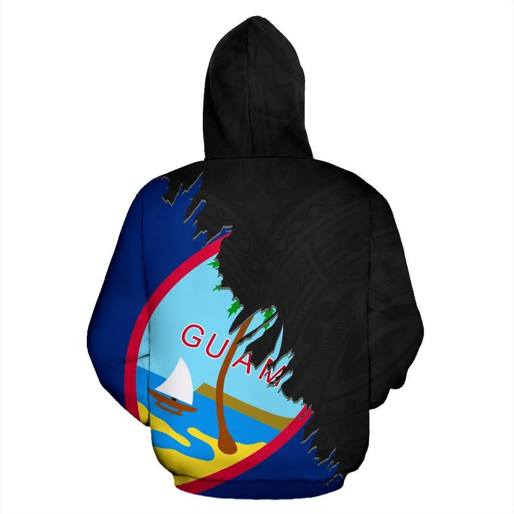 Guam All Over Hoodie - Wrap Style - BN12