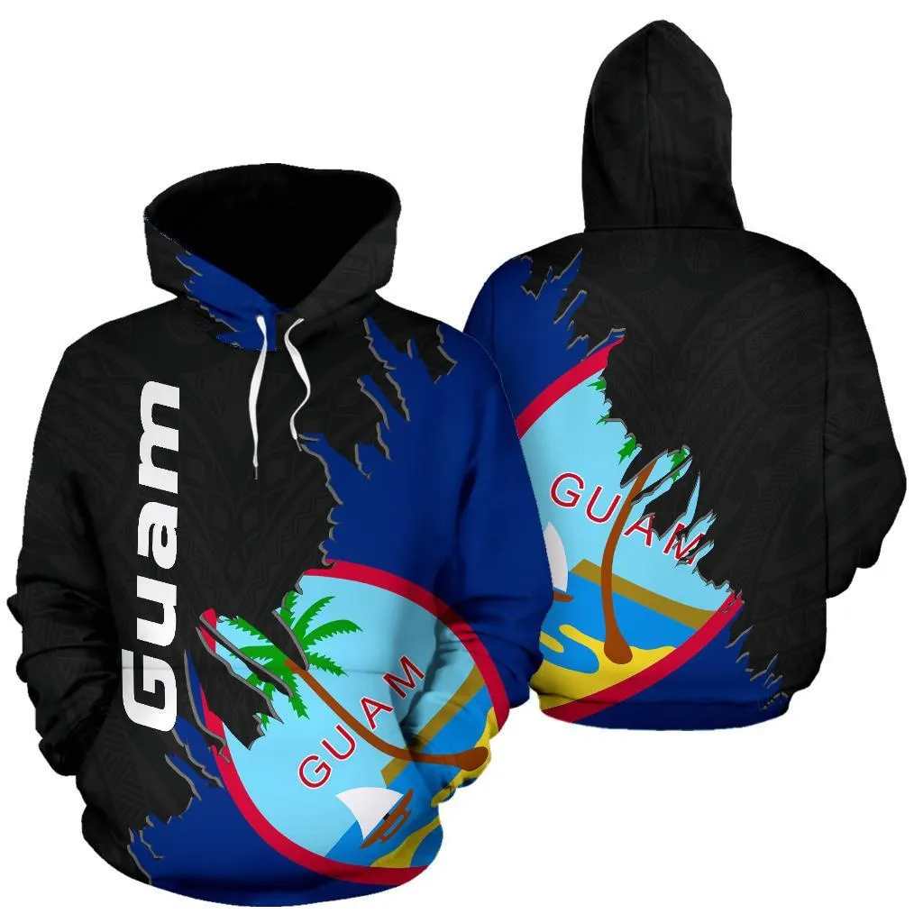 Guam All Over Hoodie - Wrap Style - BN12