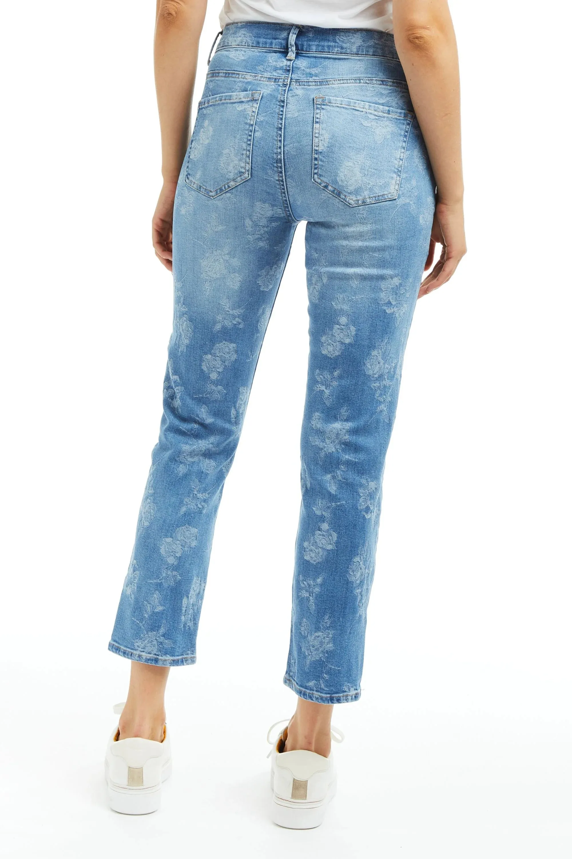 High Rise Cropped Slim Straight - Indigo