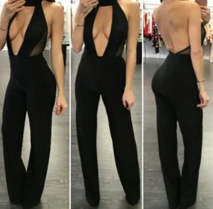 HOT DEEP V FASHION JUMPSUIT