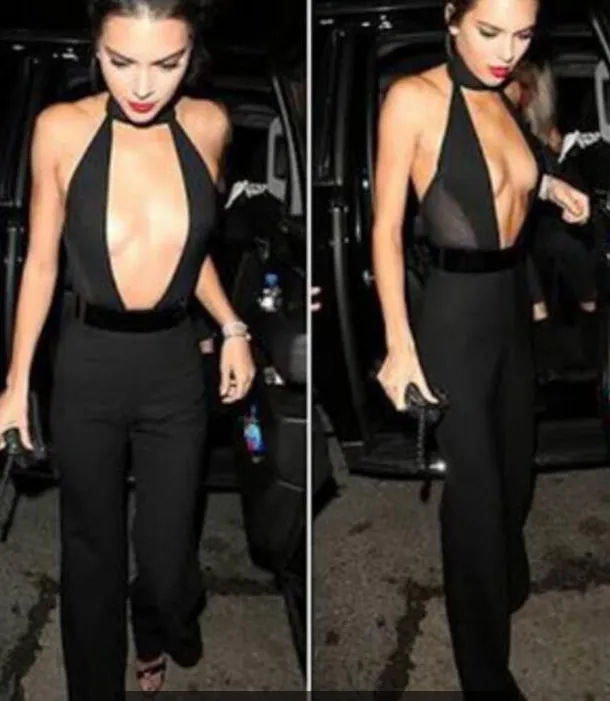 HOT DEEP V FASHION JUMPSUIT