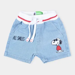 Infant Boys Denim Short All Smiles -Ice Blue