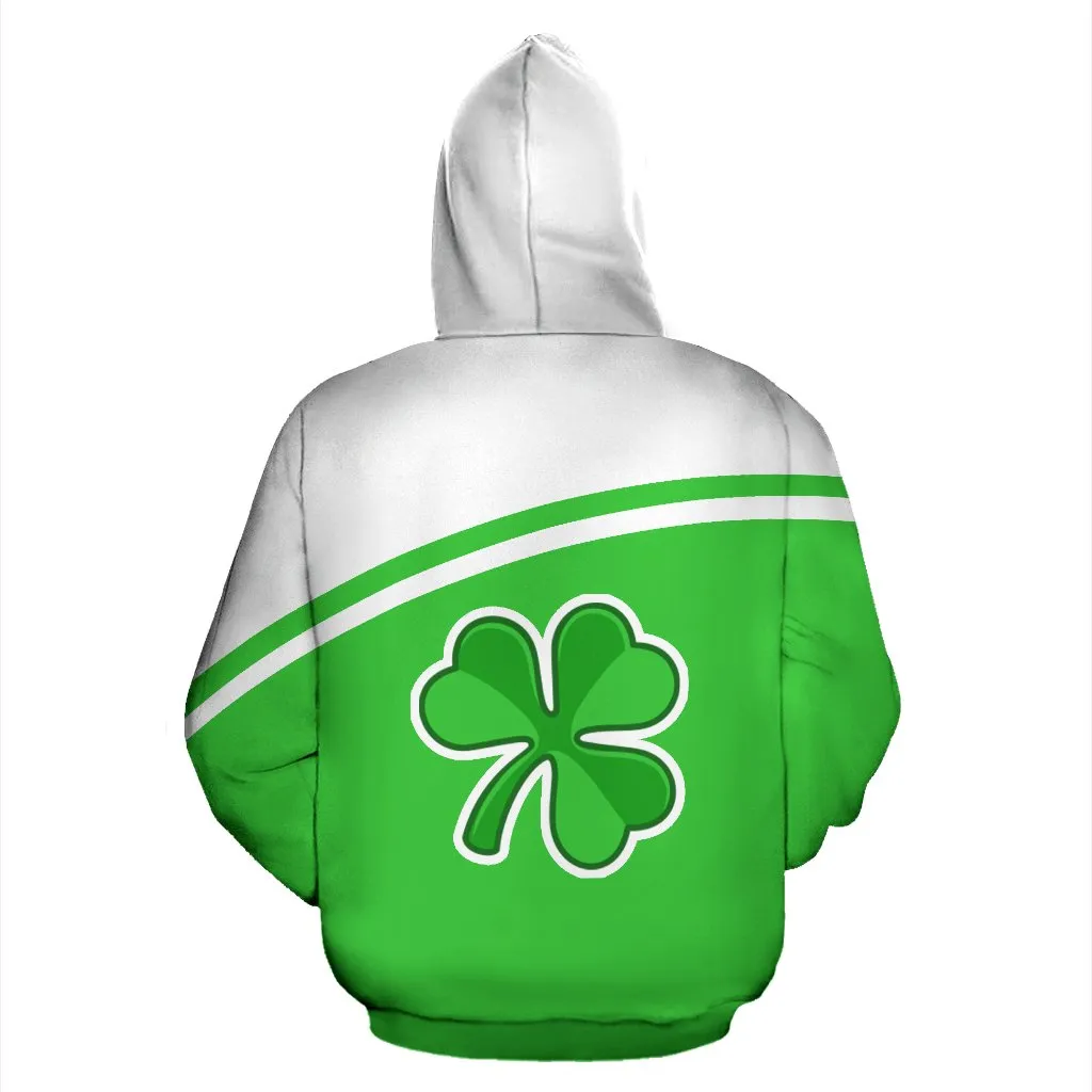 Ireland All Over Zip-Up Hoodie - Curve Version - Bn04