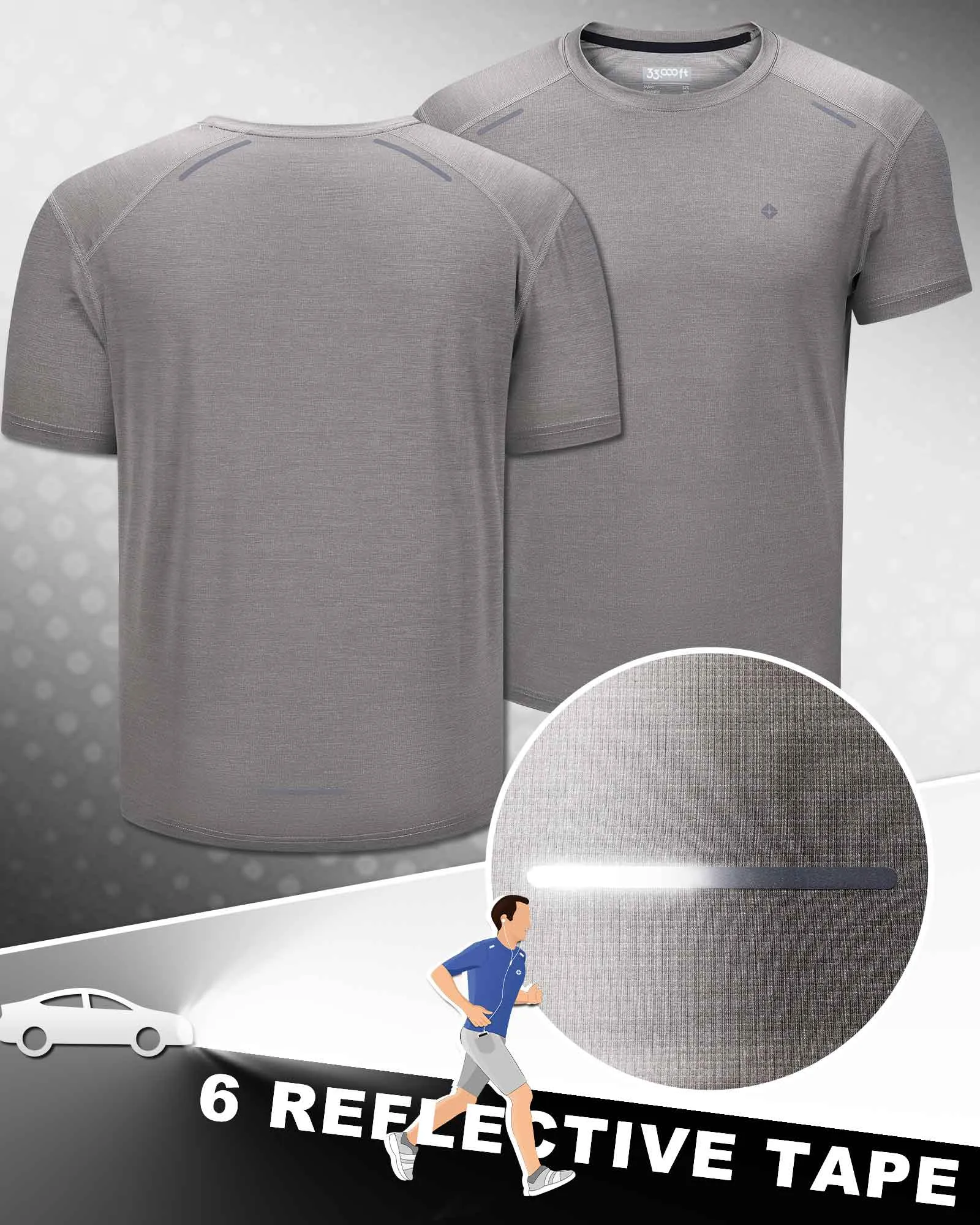 Men's Dry Fit Moisture Wicking Performance Short Sleeve Active Athletic Shirts