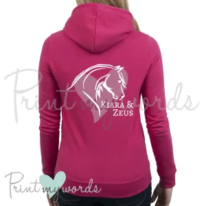 Personalised Abstract Horse Head Equestrian Hoodie