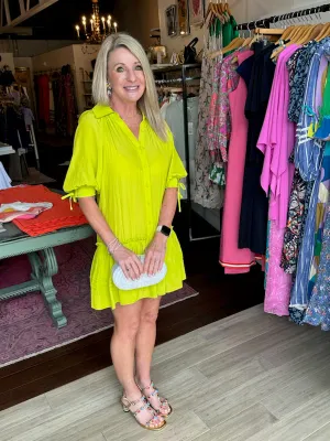 Ramy Brook Alianna Dress Lime