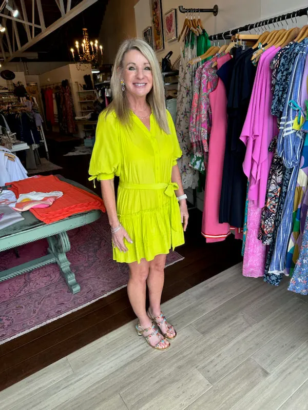 Ramy Brook Alianna Dress Lime