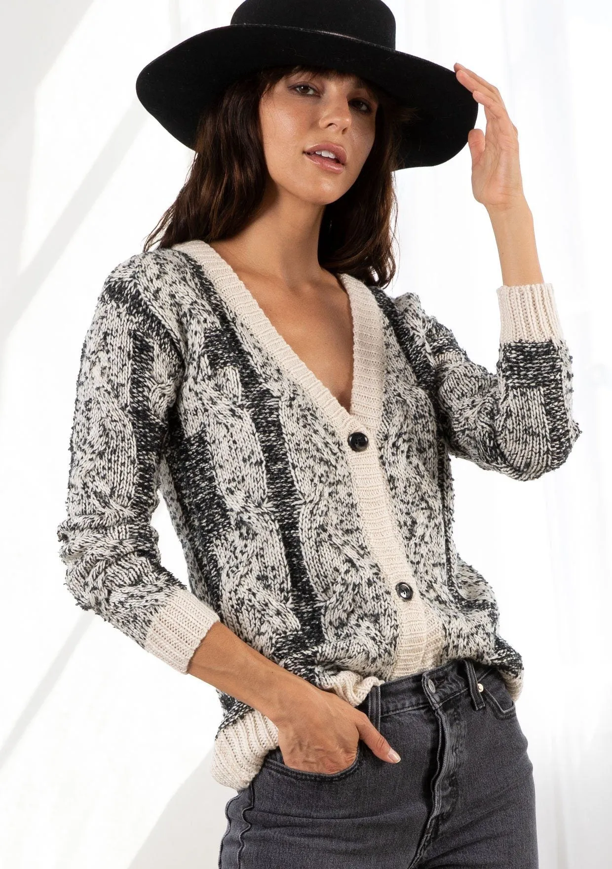 Speckled Boyfriend Cardigan