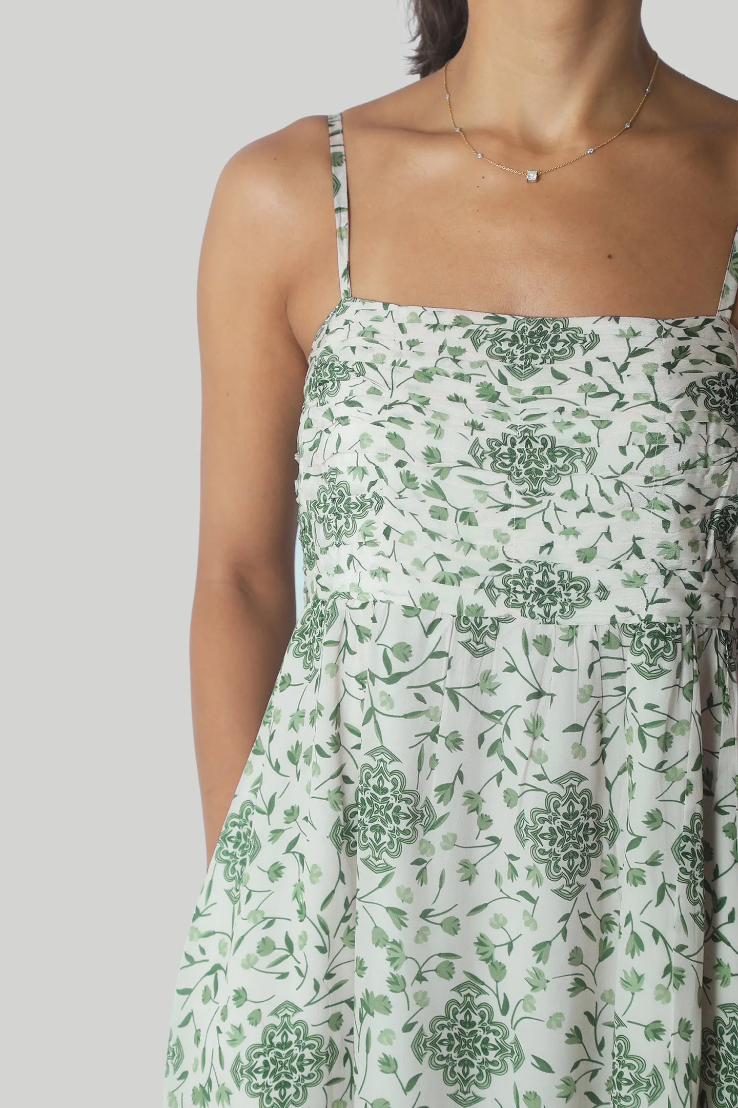 The Jade Ruched Maxi Dress