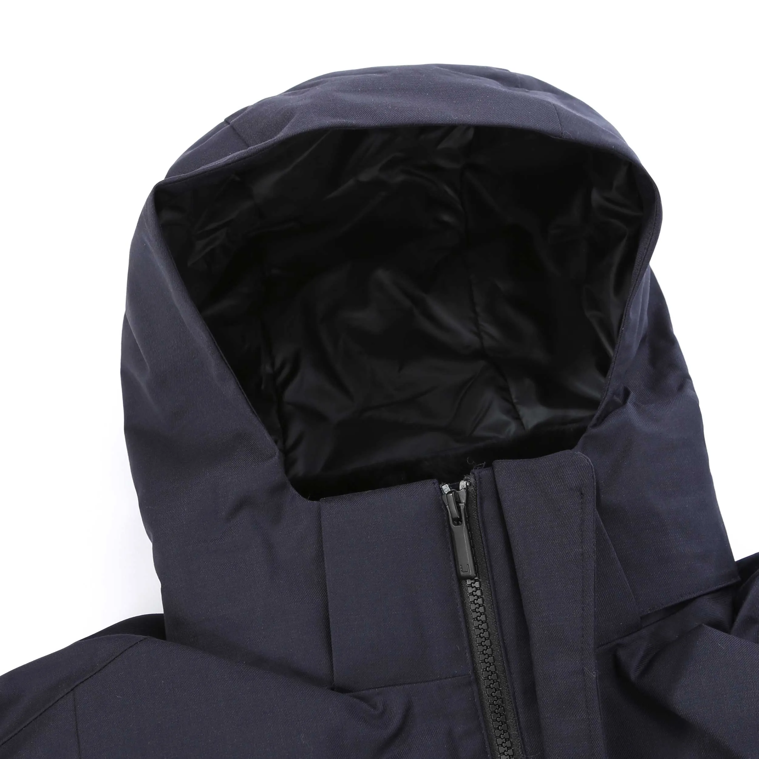 UBR Regulator Parka Savile Coat in Dark Navy Wool