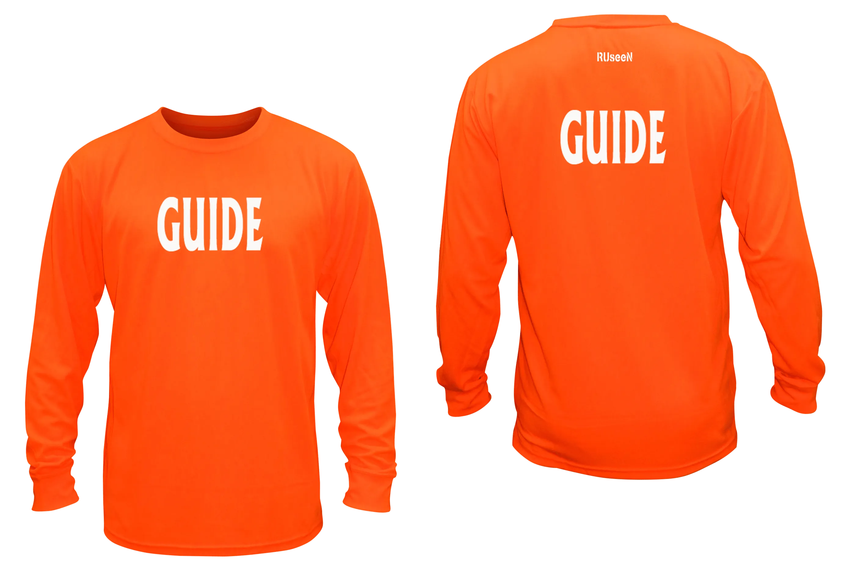 Unisex GUIDE Long Sleeve Shirt - Reflective or Black Text