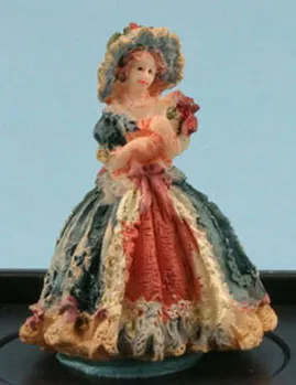 Victorian Lady figurine in Royal Blue by Jeannetta Kendall