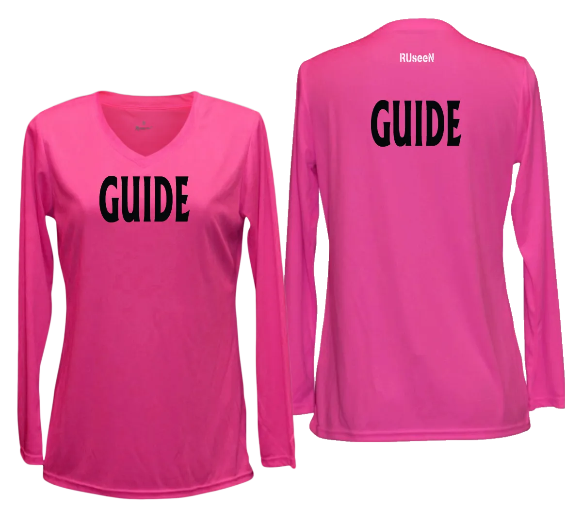 Women's GUIDE Long Sleeve Shirt - Reflective or Black Text