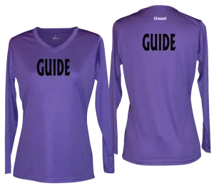 Women's GUIDE Long Sleeve Shirt - Reflective or Black Text