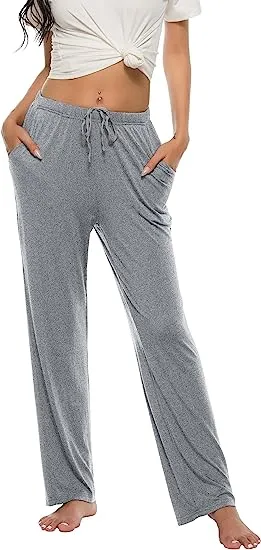 Women’s Pajama Pants Stretch Modal Pajama Bottoms Lounge Pants with Pockets