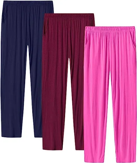 Women’s Pajama Pants Stretch Modal Pajama Bottoms Lounge Pants with Pockets