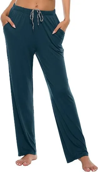 Women’s Pajama Pants Stretch Modal Pajama Bottoms Lounge Pants with Pockets