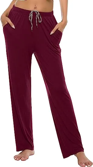 Women’s Pajama Pants Stretch Modal Pajama Bottoms Lounge Pants with Pockets