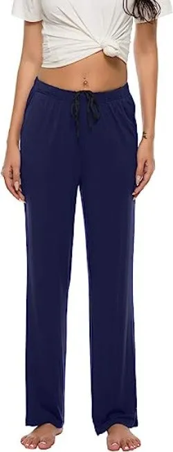 Women’s Pajama Pants Stretch Modal Pajama Bottoms Lounge Pants with Pockets