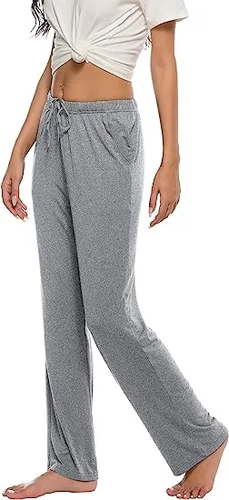 Women’s Pajama Pants Stretch Modal Pajama Bottoms Lounge Pants with Pockets