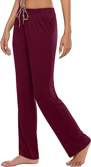 Women’s Pajama Pants Stretch Modal Pajama Bottoms Lounge Pants with Pockets