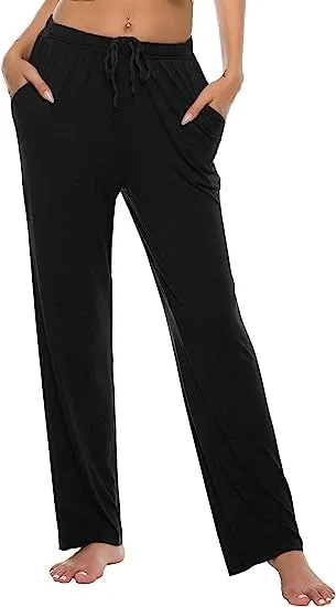 Women’s Pajama Pants Stretch Modal Pajama Bottoms Lounge Pants with Pockets