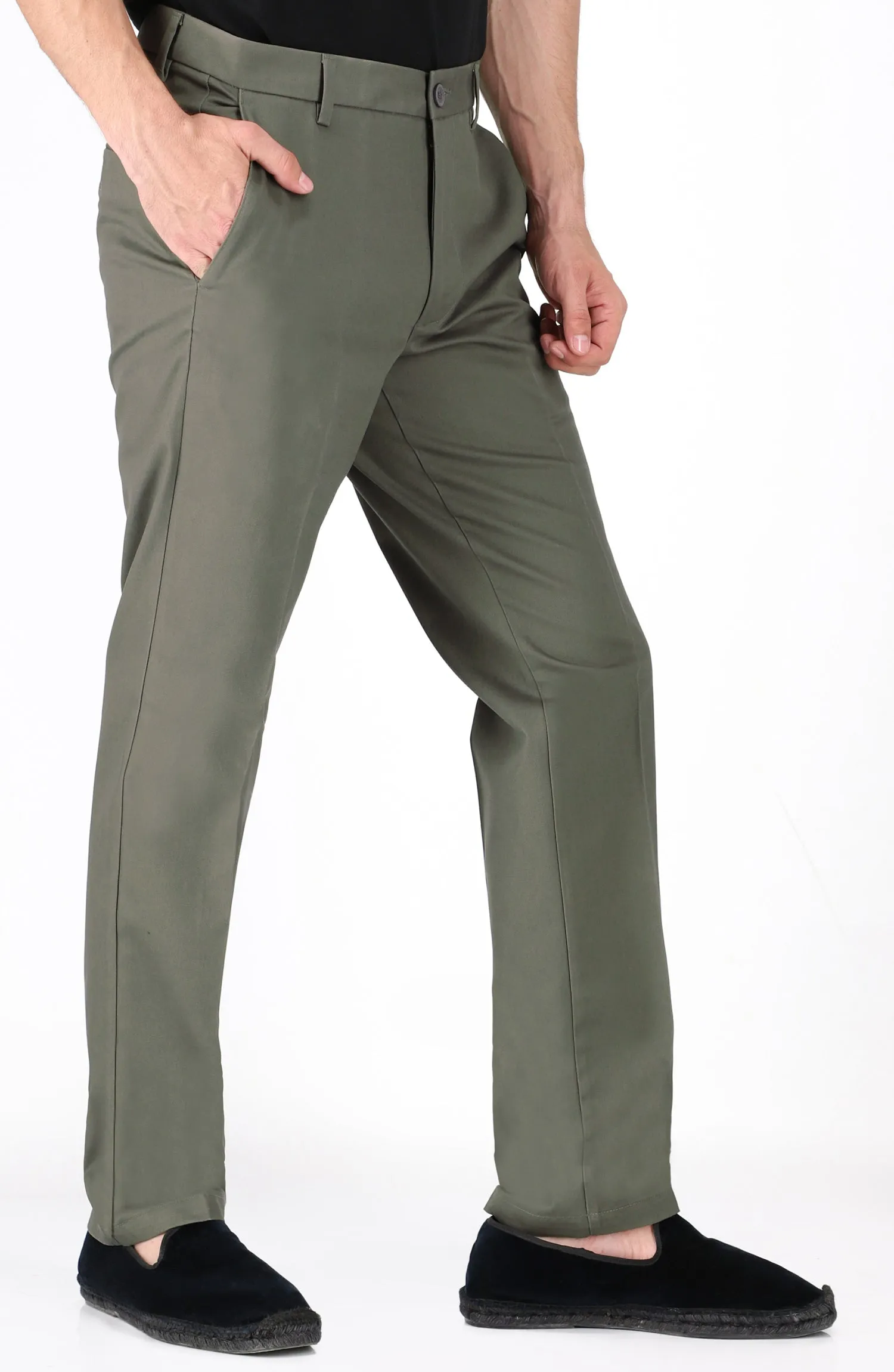 Wrinkle Free Pant - Olive