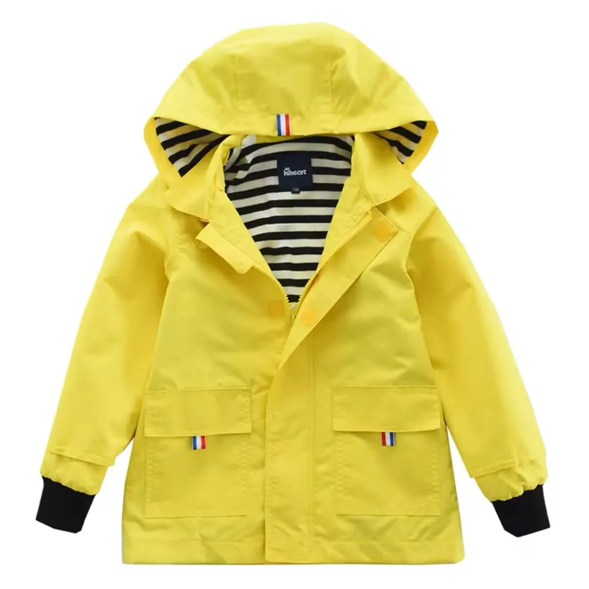 Yellow Kids Waterproof Jacket | Cotton Lined